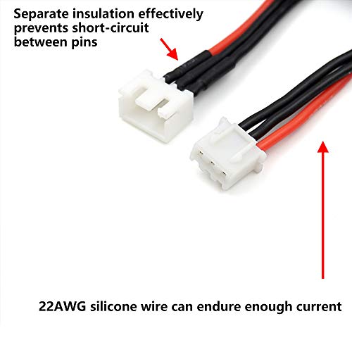 Elechawk 2S5PK Jst-Xh 2S Balance Plug Extension Lead Wire 200Mm 5 Pcs thumb #2