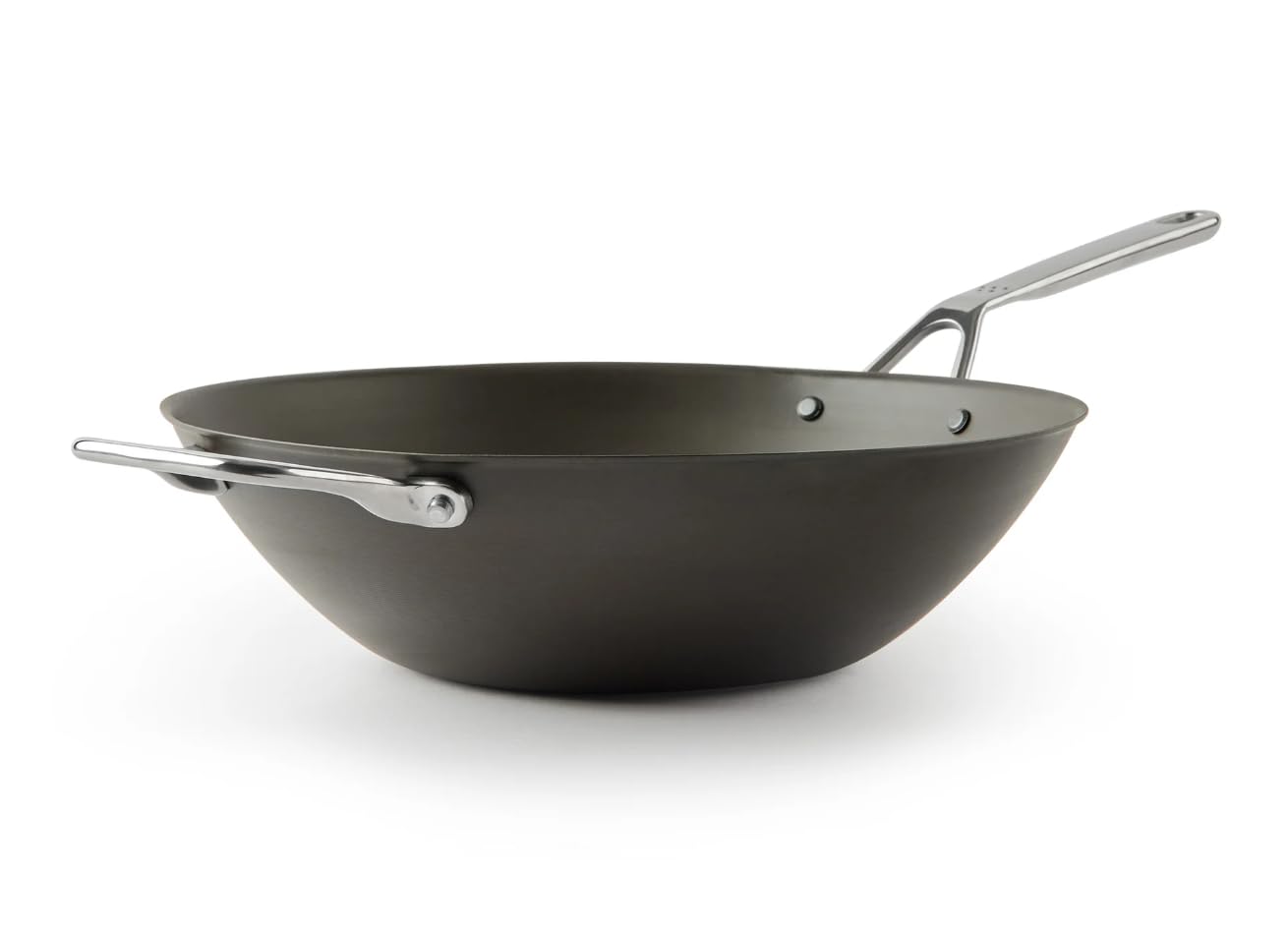 Sponsored Ad - Pre-Seasoned 12" Carbon Steel Wok - Naturally Nonstick - Perfect Size for Any Home Kitchen - Small Flat Bottom - Ergonomic, Stay-Cool Handles - Ready to Use, Compatible with All Cooktops