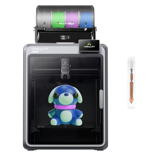 Creality Official K2 Pro Combo(A) 3D Printer, Multi-Color Printing with CFS, 600mm/s High-Speed, AI Cameras, Full Auto-Leveling, Dual Z-Axis, 300x300x300mm Build Volume