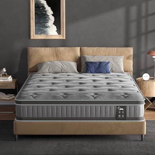 Full Mattress 10 Inch Hybrid Full Mattress in a Box, Full Size Bed Mattress with Memory Foam and...