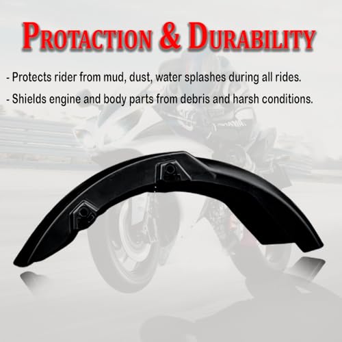 Image of Universal Rear Mudguard for Motorcycles - Lightweight, Durable, Riding Comfort - Compatible with Sports, Naked & Touring Bikes