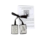 Brown Scapular Our Lady of Mount Carmel and the Sacred Heart of Jesus.