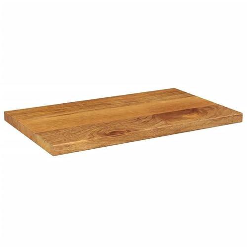 Eleganz Massive Mangoholz Tischplatte 40x30x2,5 cm Rechteckig in Eichen-Optik - Langlebig & Natürlich für Küche, Wohnzimmer oder Büro