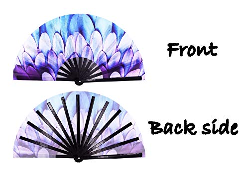 Meifan Rave Clack Large Folding Hand Fans For Womenmen thumb #2