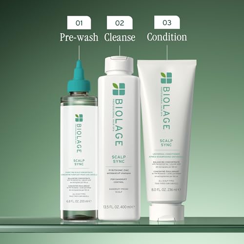 Image of Biolage Scalp Sync Anti-Dandruff Shampoo - Controls Dandruff | Controls Itchy Scalp, Cleanses Hair, Moisturizing, Dandruff Relief, For Scalp and Hair Health, Vegan & Cruelty-Free