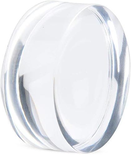 Miniatura 7 de Lupa de cúpula de vidrio acrílico de 2 pulgadas, lupa de lectura 8X, lupa de pisapapeles, lente óptica de media bola para leer libros, mapas,