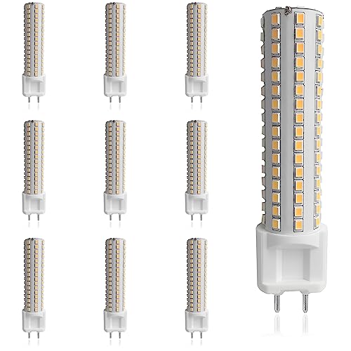 TPMAFF G12 LED Bulb 15 Watt 1500 Lumens G12 Light Source G12 Bi-Pin Base LED Corn Light Bulb (150 Watt Halogen Equivalent) AC 100V-277V, Not-Dimmable (Pack Of 10)