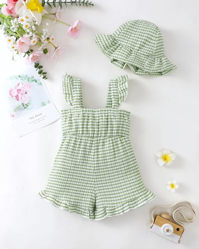 Image of XUANHAO Infant Toddler Baby Girl Clothes Denim Jeans Outfits 2PCS Ruffle Floral Top + Ripped Denim Girls Pants Set 6M-4T