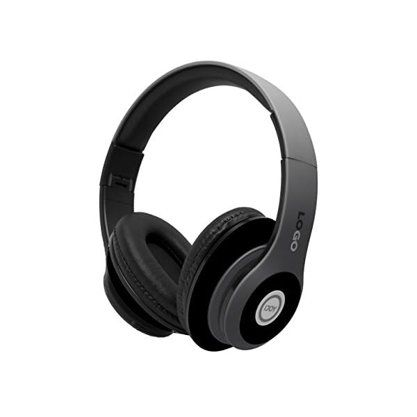 iJoy-Matte-Finish-Premium-Rechargeable-Wireless-Headphones-Bluetooth-Over-Ear-Headphones-Foldable-Headset-with-Mic-Stealth iJoy Bluetooth Headphones Over Ear, Wireless and Wired Foldable Headset Built-in Microphone, FM, Micro SD Card Slot - (Stealth) Adults Kids Men Women - Audifonos Auriculares Inalambricos