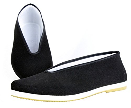 DADAWEN - Zapatillas de artes marciales de Lona para hombre, color negro, talla 41 EU
