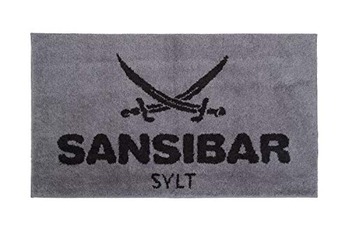 Tapis de bain Sansibar argenté 70x120 cm pour douche et baignoire