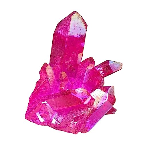 Red flame crystal cluster de 120-140g, coffret cadeau de 5 cristaux