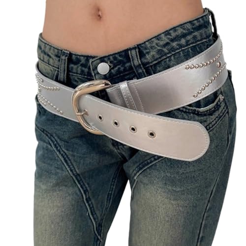 Cool Cowgirl Waist Chain Casual Belt Studded Waist Ceinture Wide Lady Belt Studded Simple Easy Belt4