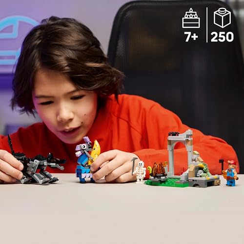 Image of LEGO Fortnite Peely & Sparkplug's Camp Video Game Building Set 77075 Building Blocks for 7+ Age Boys and Girls