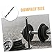 KITANDOVE Fitness Supplies 2pcs Barbell Plate Holder Metal Rod for Weight Lifting and Strength Training