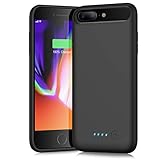 Battery Case for iPhone 8 plus/7plus 8500mAh,Trswyop Protective Rechargeable Charging Case External Battery Pack for iPhone 7plus/8plus Portable Charger Case Backup Battery Bank (5.5 inch) (Black)
