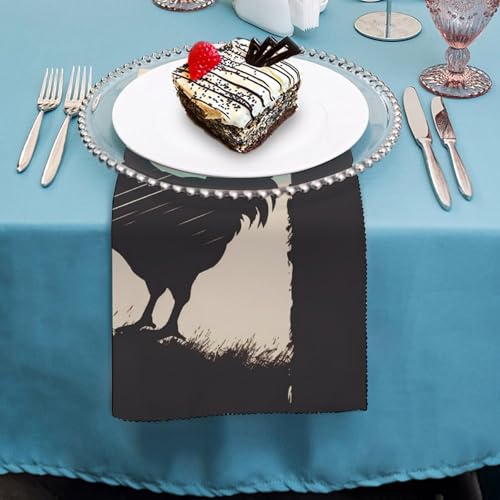 Servilletas de Tela Cuadradas Estilo Floral 47.5x47.5 cm Pack 4 miniatura 4