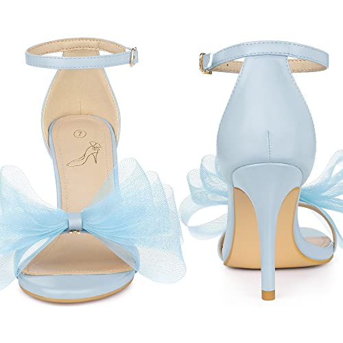 Perphy Open Toe High Heels Ankle Strap Bow Tie Stiletto Heel Sandals for Women2