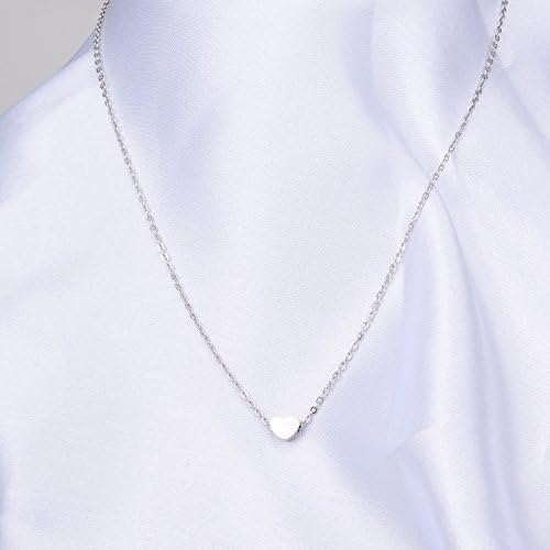 Stainless Steel Sliding Float Heart Shaped Charm Necklace
