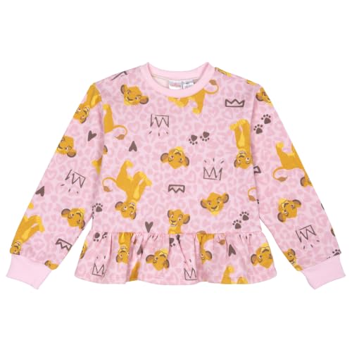 Image of Disney Girls Fleece Sweatshirt and Jogger Pants Outfit Set Newborn to Big Kid Sizes (Newborn - 14-16)