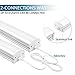 Barrina LED Shop Lights for Workshop 4FT, Daylight White, 45W 4800LM 5000K, Frosted Cover, 4FT LED Light Fixture Cord with ON/Off, Linkable LED Shop Light for Garage, Ceiling, Basement, 6 Packs
