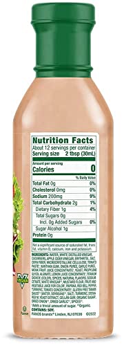 Walden Farms Thousand Island Dressing, 12 oz. Bottle, Fresh and Delicious Salad Topping, Non-GMO, Sugar Free 0g Net Carbs Condiment, Smooth and Creamy, 2 Pack - Thumbnail 3
