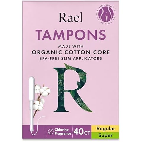 Rael Organic Cotton Tampons - Regular Absorbency Cover