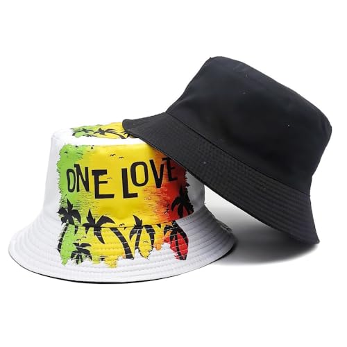 Image of American Flag Stars Bucket Hat Summer Travel Beach Sun Hats Outdoor Cap for Women Man