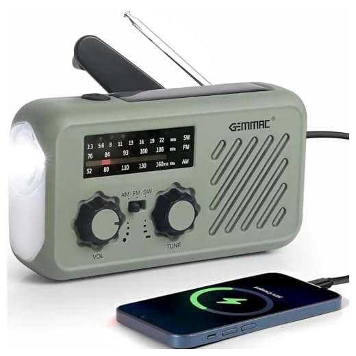 Radio de Emergencia Portátil, FM/Am Emergency Radio con Solar Recargable Radios de Dinamo con Manivela con Linterna LED y Luz de Lectura 2000mAh Powerbank SOS Alarma USB de Camping al Aire Libre