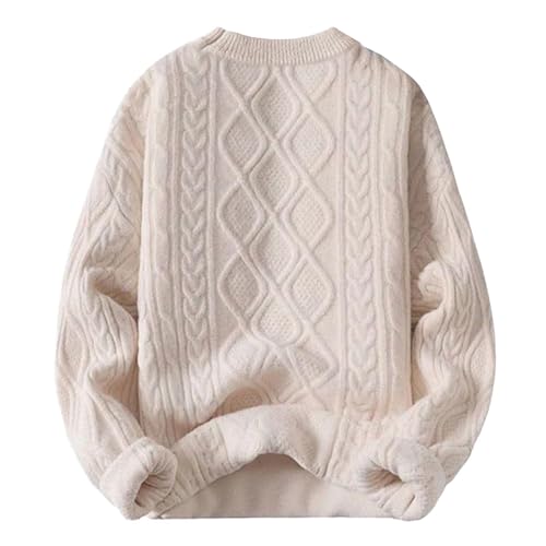 Aelfric Eden Women's Oversized Cable Knit Crewneck Sweaters Long Sleeve Sweater Chunky Loose 2025 Outfits Pullover2