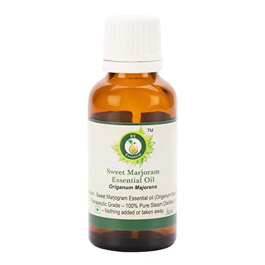 Sweet Marjoram Essential Oil | Origanum Majorana | Marjoram Essential Oil | Marjoram Oil | 100% Pure Natural | Steam Distilled | Therapeutic Grade | 15ml | 0.507oz by R V Essential
