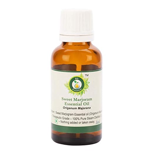 sweet marjoram essential oil | origanum majorana | marjoram essential oil | marjoram oil | 100% pure natural | steam distilled | therapeutic grade | 15ml | 0.507oz by r v essential