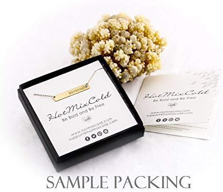 HotMixCold 5/8" Personalized Engraved Name Circle Charm Pendant Necklace, Handmade Gift for Women | 14K Gold Filled - Image 7