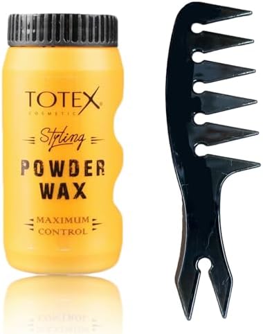 Poudre coiffante Totex 20 g | Tenue mate ultra forte pour homme et femme | Volume longue durée avec peigne antistatique 