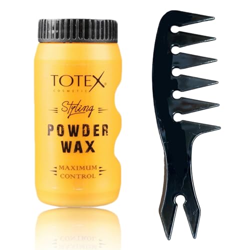 Totex Hair Styling Powder Wax & Styling Comb (Black No3) - Image 3