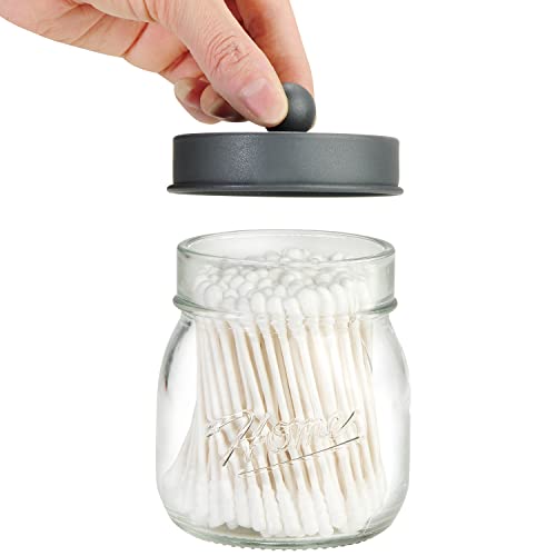 image for SheeChung 2 Pack Qtip Holder, Bathroom Jars, Cotton Swab Holders, Cute