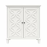 Ameriwood Home Celeste Double Door Accent Cabinet, White