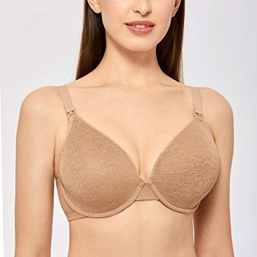 Image of Gratlin Women's Underwire Nursing Bras Support Full Coverage Lightly Padded Maternity Bra for Breastfeeding