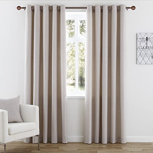 Daintier 1 Inch Single Window Curtain Rod With Antique Round Finial,72-144 Inch,Bronze #TOP1