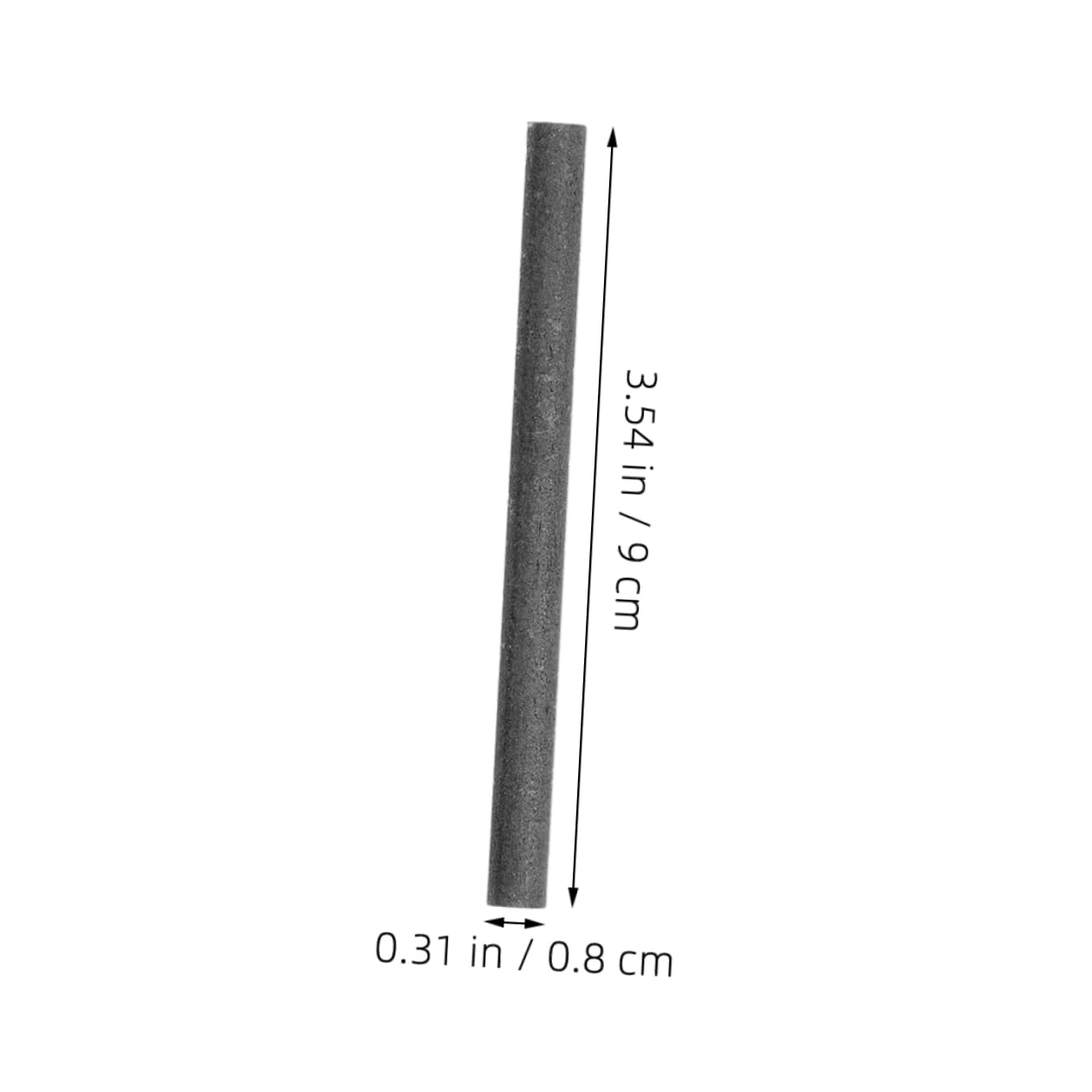 KALLORY 8mm Diameter Graphite Carbon Rods Conductive Stir Sticks for Industrial Metal Melting