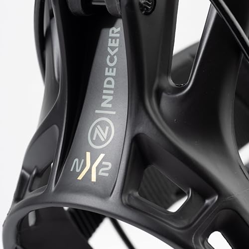 Nidecker Flow Nx2 Fusion Unisex Snowboard Bindings, Black, Medium