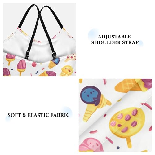 Yuiboo Toddler Girl Swimsuit Girls Bathing Suits Toddler Girls Swim Suit Beach Swimwear Ice Cream3