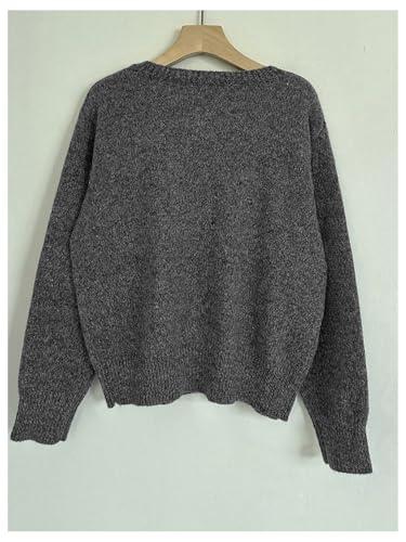 Women's Ribbed Knit Cardigan Long Sleeve Crewneck Button Down Lightweight Cardigan Sweater Trendy2