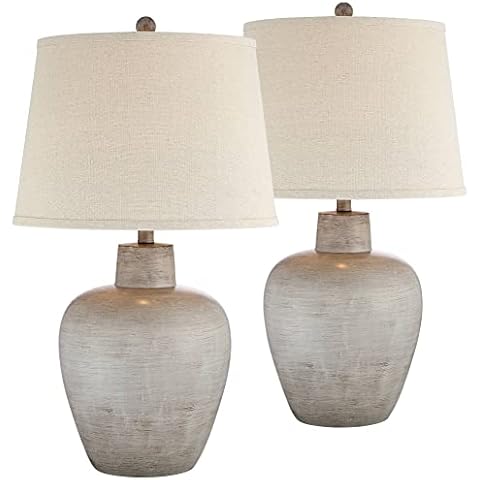 Regency Hill Glenn 27" Table Lamps Set Cover