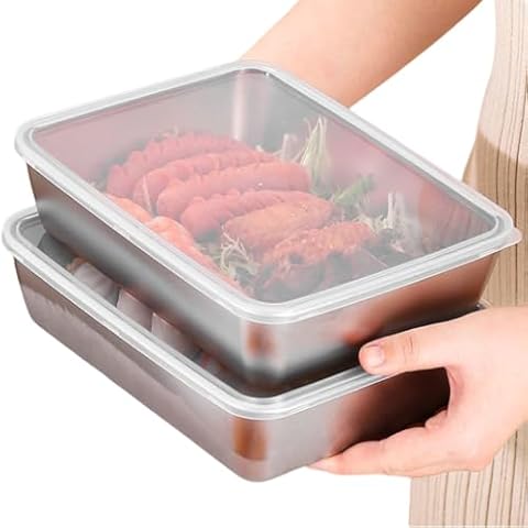 MANHONGYU Stainless Steel Meal Prep Containers Cover