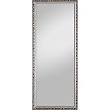 Farbe: Gold | Silber Spiegelprofi Holzrahmenspiegel Pius 70x170cm incl. Aufhänger silbern