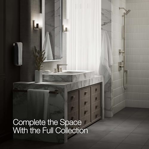 Kohler K-36786-4-BN Honesty® Widespread Bathroom Sink Faucet, Bathroom Faucets, 1.2 GPM, Vibrant Brushed Nickel thumbnail 5