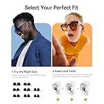 Ear Plugs for Sleeping 45dB Noise Cancelling Ear Plugs for Noise Reduction & Snoring, Concerts, Earplugs for Sleep, Sider Sleepers Airplane, Silicone Earplugs Reusable Concert Ear Plug+8Tip Dark Black - Image 4