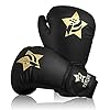 Boxing-Gloves-for-Men-Women-Kickboxing-Bagwork-Training-Gloves-Muay-Thai-Style-Punching-Bag-Mitts-Fight-GlovesBlack-10-Oz Boxing Gloves for Men & Women, 10 OZ Boxing Gloves Kickboxing Bagwork Training Gloves, Muay Thai Style Punching Bag Mitts, Fight Gloves(Black, 10 Oz.)
