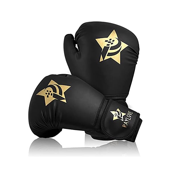 Boxing-Gloves-for-Men-Women-Kickboxing-Bagwork-Training-Gloves-Muay-Thai-Style-Punching-Bag-Mitts-Fight-GlovesBlack-10-Oz Boxing Gloves for Men & Women, 10 OZ Boxing Gloves Kickboxing Bagwork Training Gloves, Muay Thai Style Punching Bag Mitts, Fight Gloves(Black, 10 Oz.)